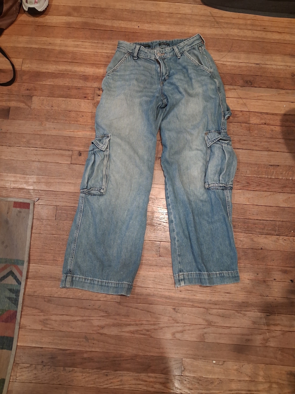 Ralph Lauren Light Blue Cargo Jeans - Relaxed Kids Style